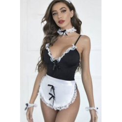 Belden Bağlamalı Taçlı Hemşire Fantezi Gecelik Sexi Kostüm 52063