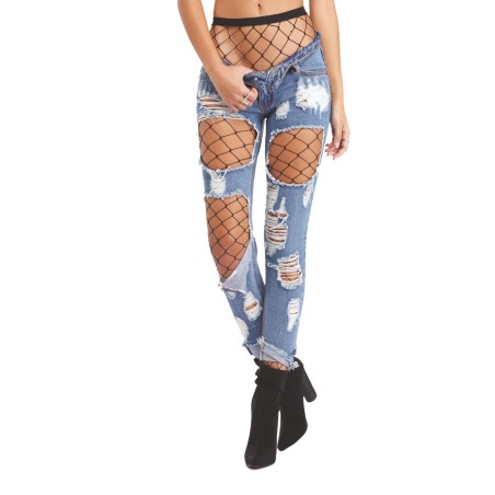 Aria's Closet Siyah Fileli Külotlu Çorap