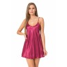 Aria's Closet Bordo Kısa Saten Gecelik
