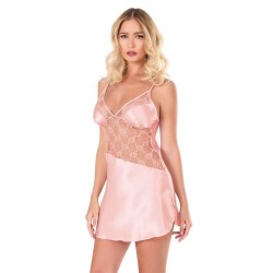 Aria's Closet Somon Kısa Saten Gecelik 8137