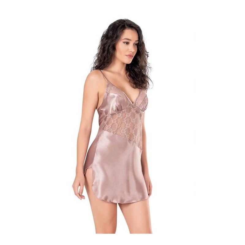 Aria's Closet Vizon Kısa Saten Gecelik 8137