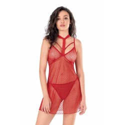 Aria's Closet Kırmızı Kısa Tül Gecelik