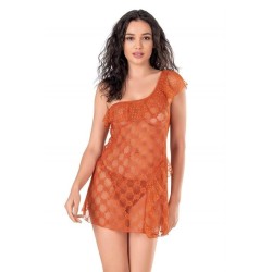 Aria's Closet Oranj Kısa Tül Gecelik 4129