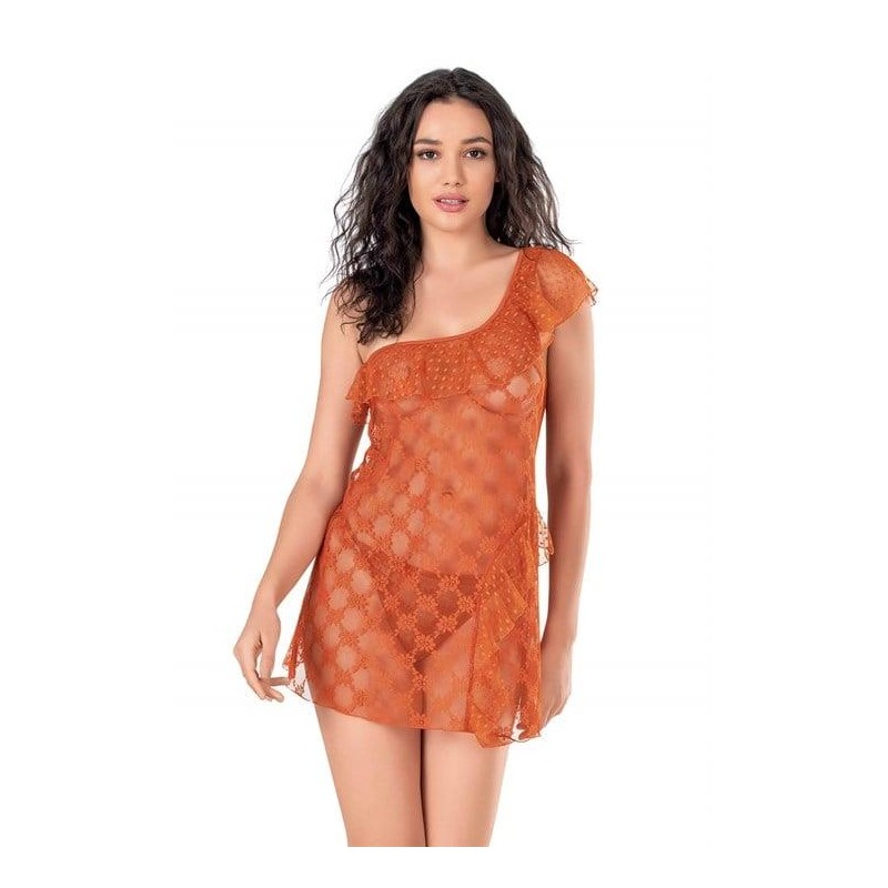 Aria's Closet Oranj Kısa Tül Gecelik 4129