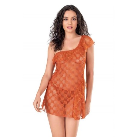 Aria's Closet Oranj Kısa Tül Gecelik 4129