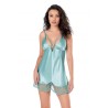 Aria's Closet Aqua Saten Gecelik 8107