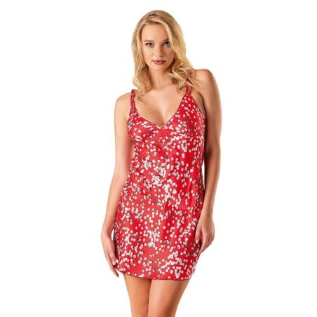 Aria's Closet Desenli Saten Gecelik 8145