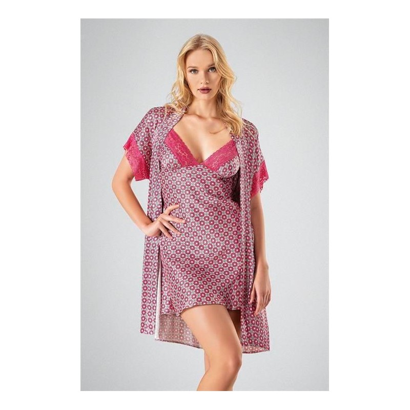 Ahu 2'li Sabahlık Pembe 7712