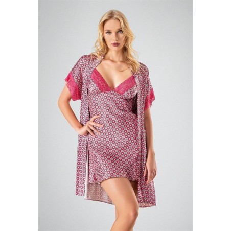 Ahu 2'li Sabahlık Pembe 7712