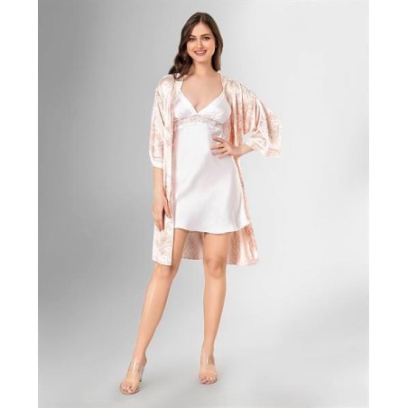 Loriva 2li Sabahlık Takımı Ekru 1807