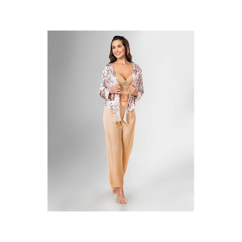 Loriva 3'lü Pijama Takımı Gold 1813