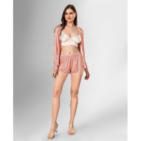 Loriva 3'lü Şort Takımı Desenli 1858
