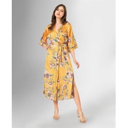 Loriva Uzun Sarı Çiçek Desenli Sabahlık 1875