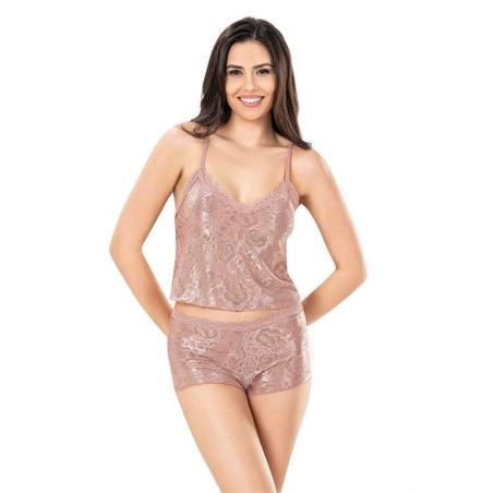 Aria's Closet Jakarlı Şort Takımı 9155