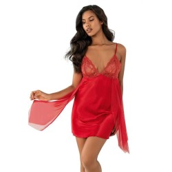 Aria's Closet Kırmızı Kısa Saten Gecelik 8243