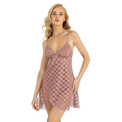 Aria's Closet Vizon Kısa Tül Gecelik 4218