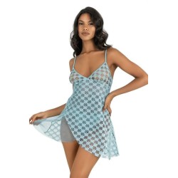 Aria's Closet Aqua Kısa Tül Gecelik 4218