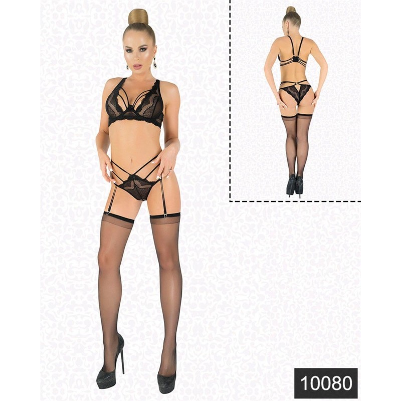 Aria's Closet Fantazi Erotik Dantelli Jartiyer Takım