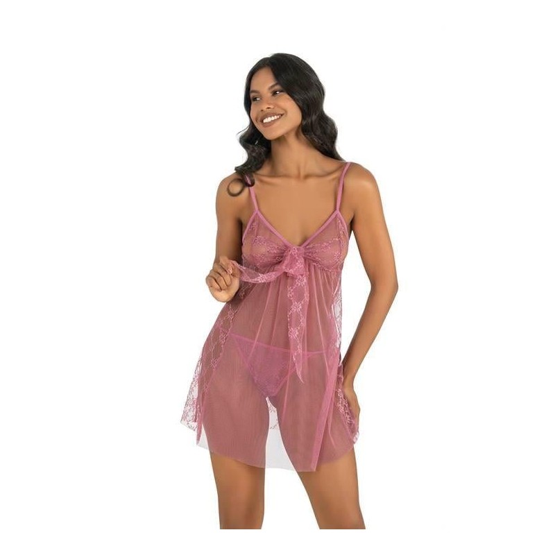 Aria's Closet Gül Kurusu Kısa Tül Gecelik 4225