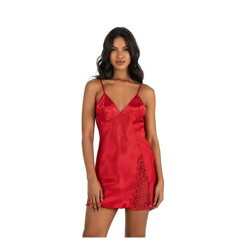 Aria's Closet Kırmızı Kısa Saten Gecelik 8234