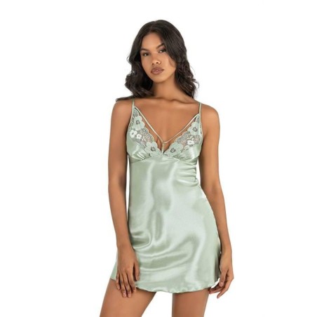 Aria's Closet Su Yeşili Kısa Saten Gecelik 8245