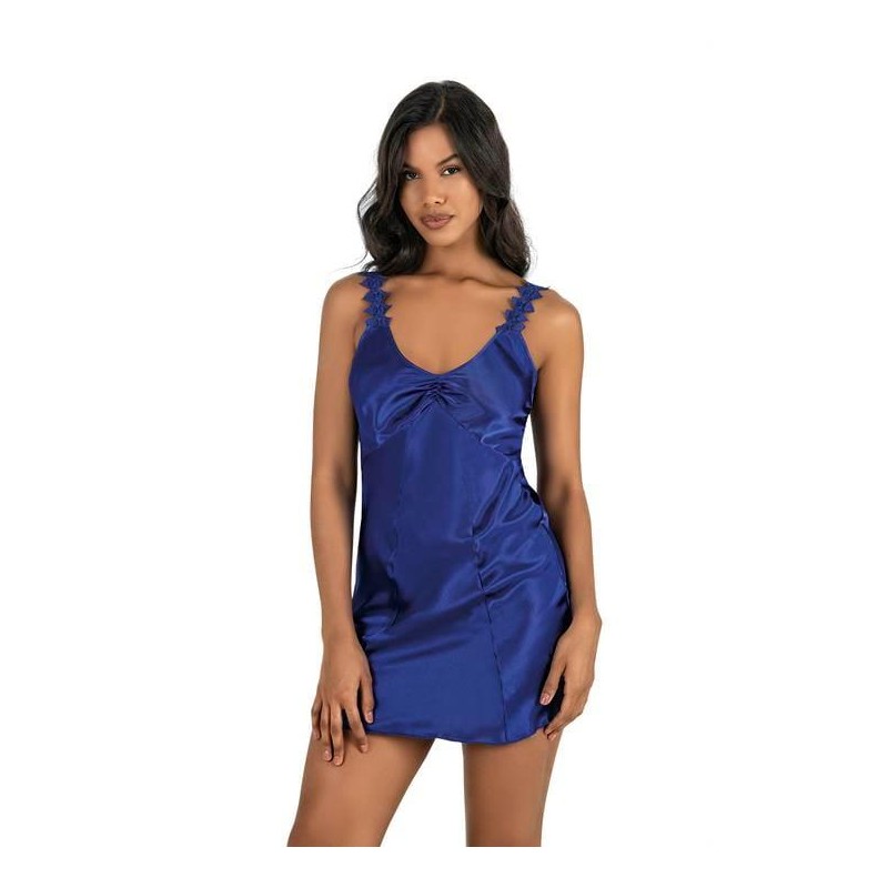 Aria's Closet Saks Kısa Saten Gecelik 8246