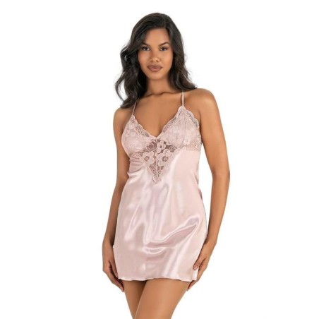 Aria's Closet Pudra Kısa Saten Gecelik 8247