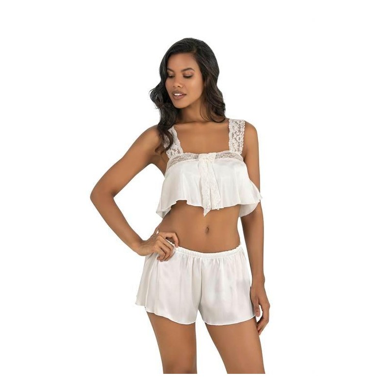 Aria's Closet Ekru Saten Şort Takımı 9200