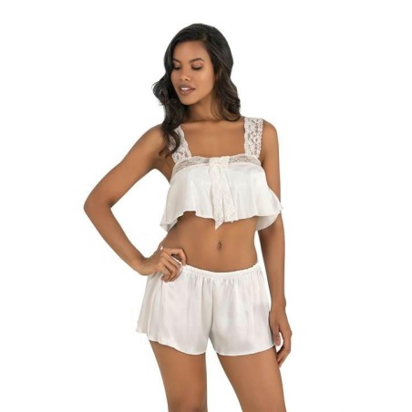 Aria's Closet Ekru Saten Şort Takımı 9200