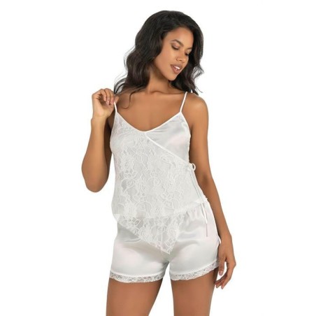 Aria's Closet Ekru Saten Şort Takımı 9204