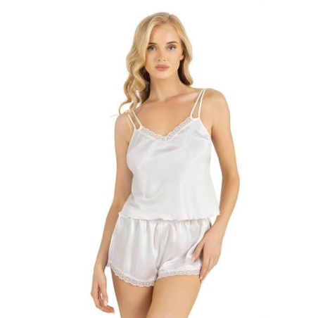 Aria's Closet Ekru Saten Şort Takımı 9210