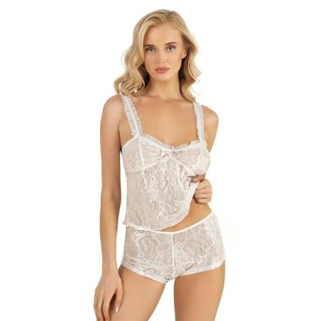 Aria's Closet Ekru Saten Şort Takımı 9221