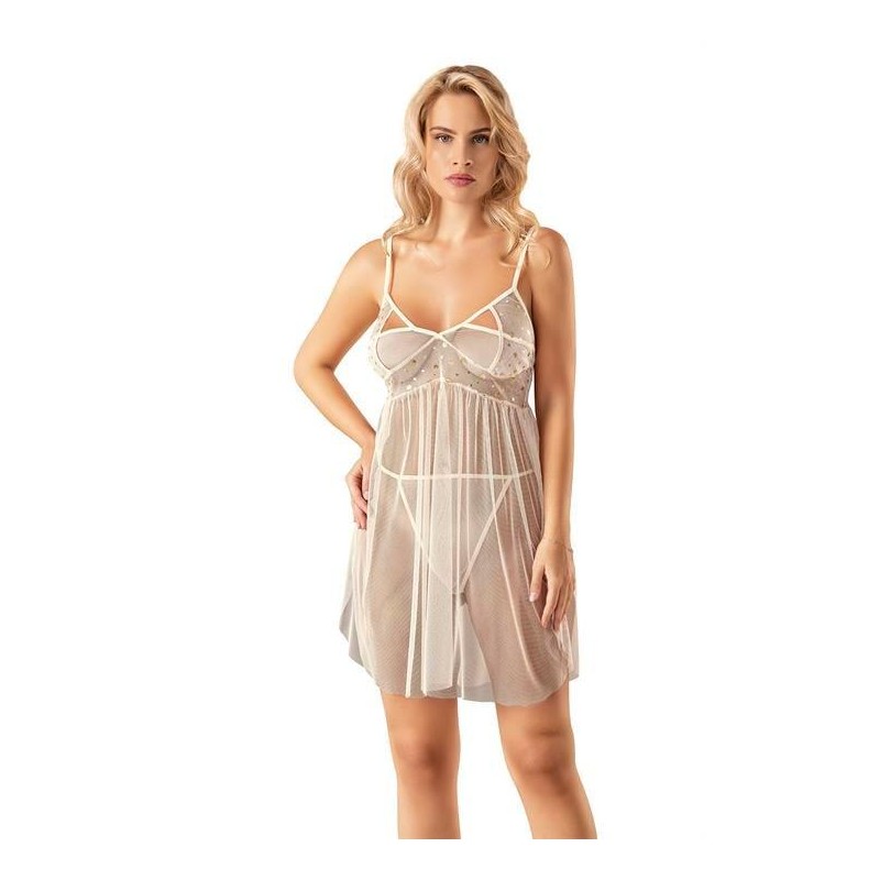 Aria's Closet Fil Dişi Kısa Tül Gecelik 4231