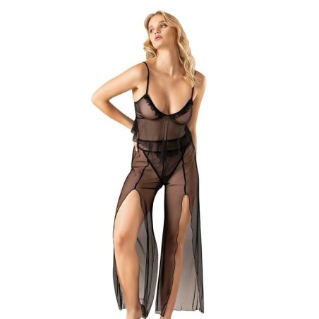 Aria's Closet Askılı Yırtmaçlı File Takım 4255