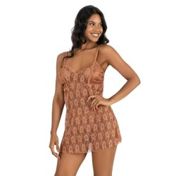 Aria's Closet Bakır Kısa Tül Gecelik 4214