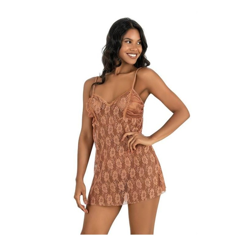 Aria's Closet Bakır Kısa Tül Gecelik 4214