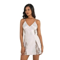 Aria's Closet Ekru Kısa Saten Gecelik 8204