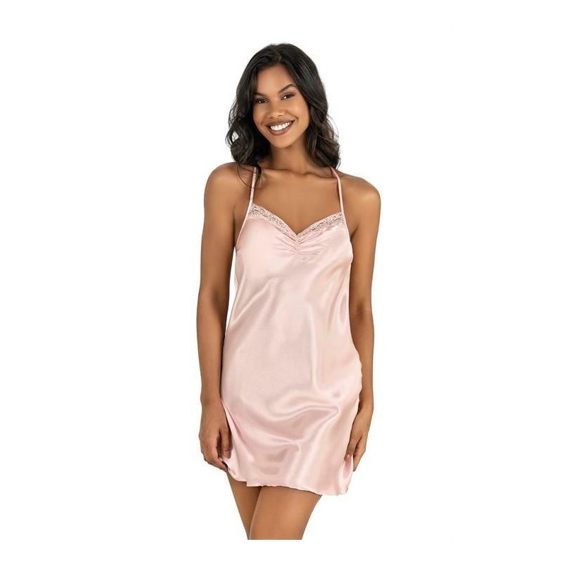 Aria's Closet Somon Kısa Saten Gecelik 8213