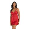 Aria's Closet Kırmızı Kısa Saten Gecelik