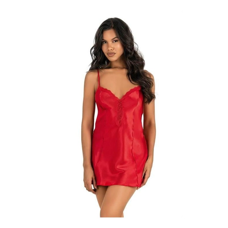 Aria's Closet Kırmızı Kısa Saten Gecelik 8202