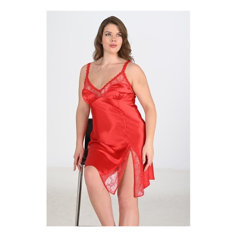 Aria's Closet Büyük Beden Kırmızı Gecelik 2102