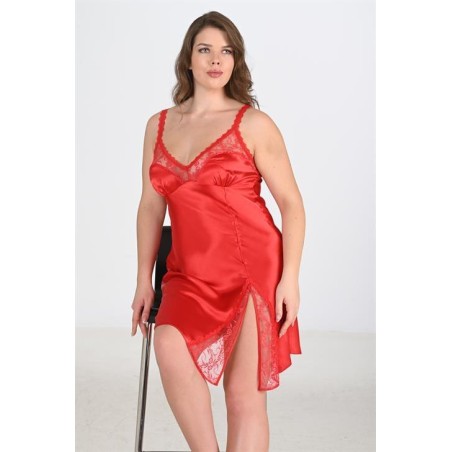 Aria's Closet Büyük Beden Kırmızı Gecelik 2102