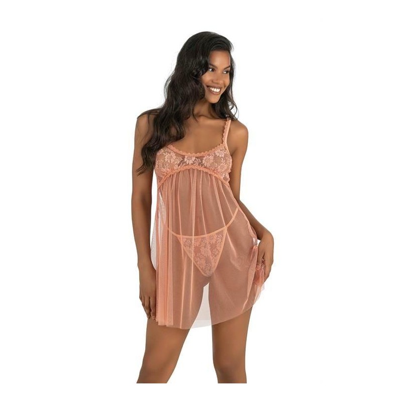 Aria's Closet Kayısı Kısa Tül Gecelik 4206