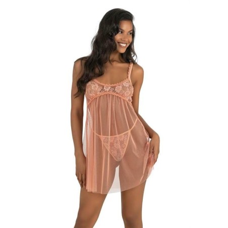 Aria's Closet Kayısı Kısa Tül Gecelik 4206