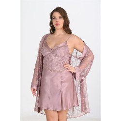 Ahu 2li Vizon Sabahlık Takımı Bigsize 6205