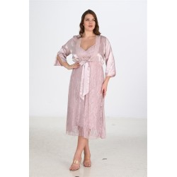 Ahu 2li Pudra Sabahlık Takımı Bigsize 6220