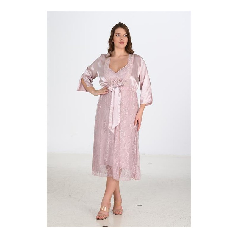 Ahu 2li Pudra Sabahlık Takımı Bigsize 6220