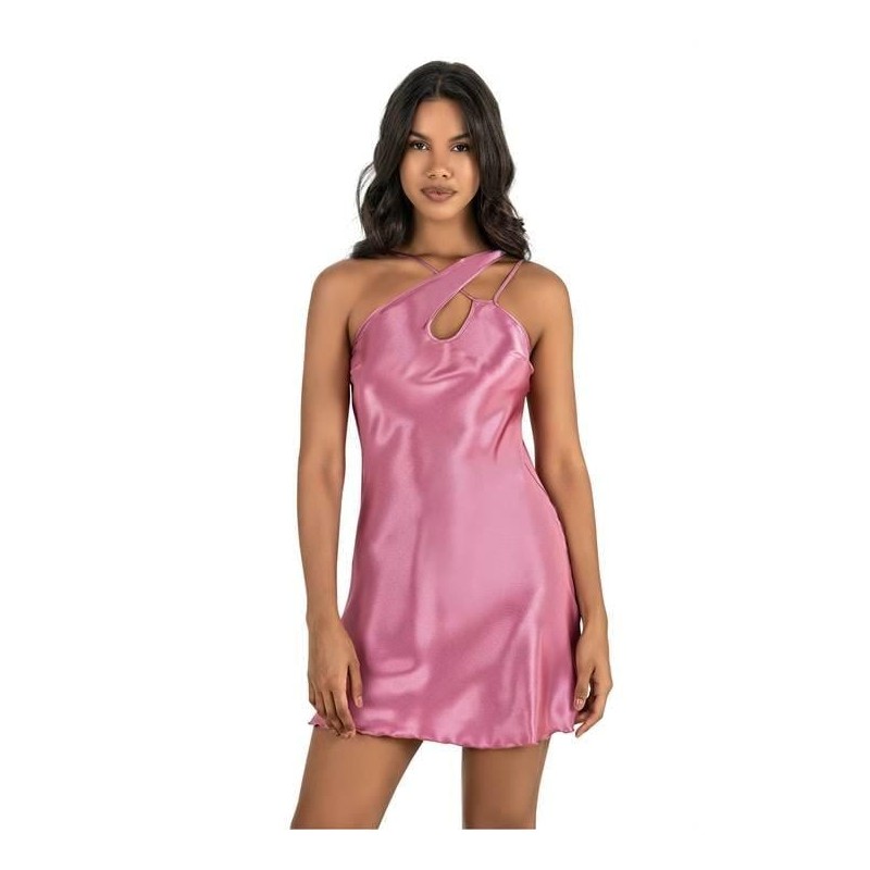 Aria's Closet Gülkurusu Kısa Saten Gecelik 8207