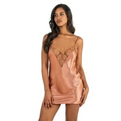 Aria's Closet Bakır Kısa Saten Gecelik 8209