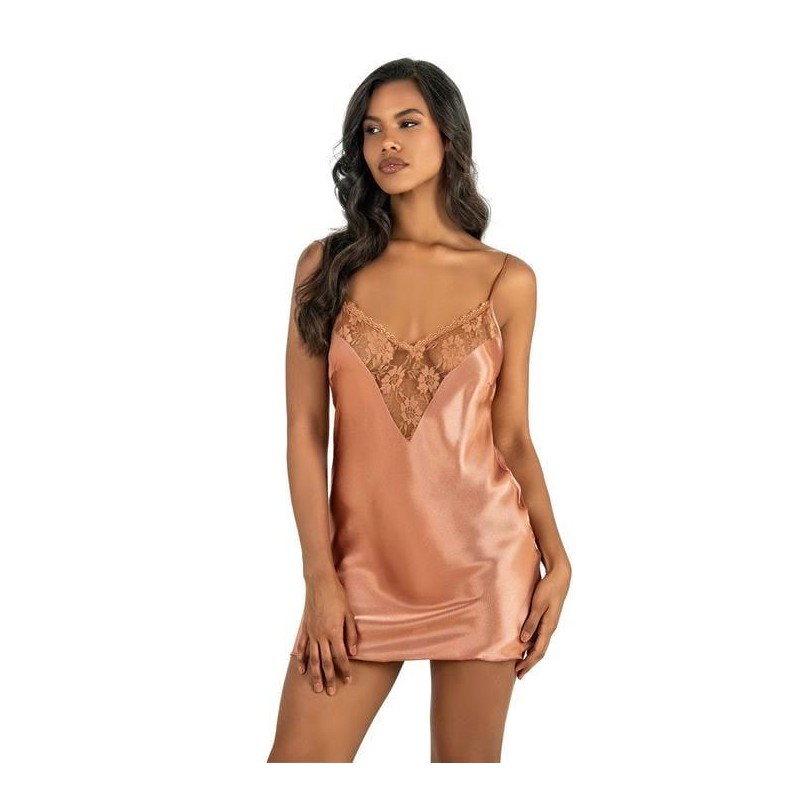 Aria's Closet Bakır Kısa Saten Gecelik 8209